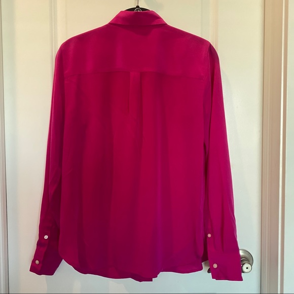 Banana Republic Hot Pink Silk Blouse - Picture 2 of 4